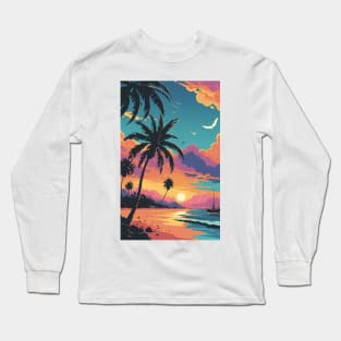 Sunset at the beach Long Sleeve T-Shirt